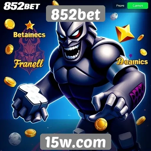 Variedade de jogos disponíveis na 852bet